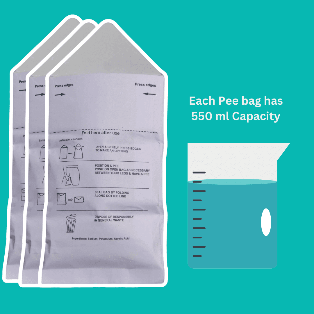Peeschute Travel-Disposable Pee Bags for travel - Image 2