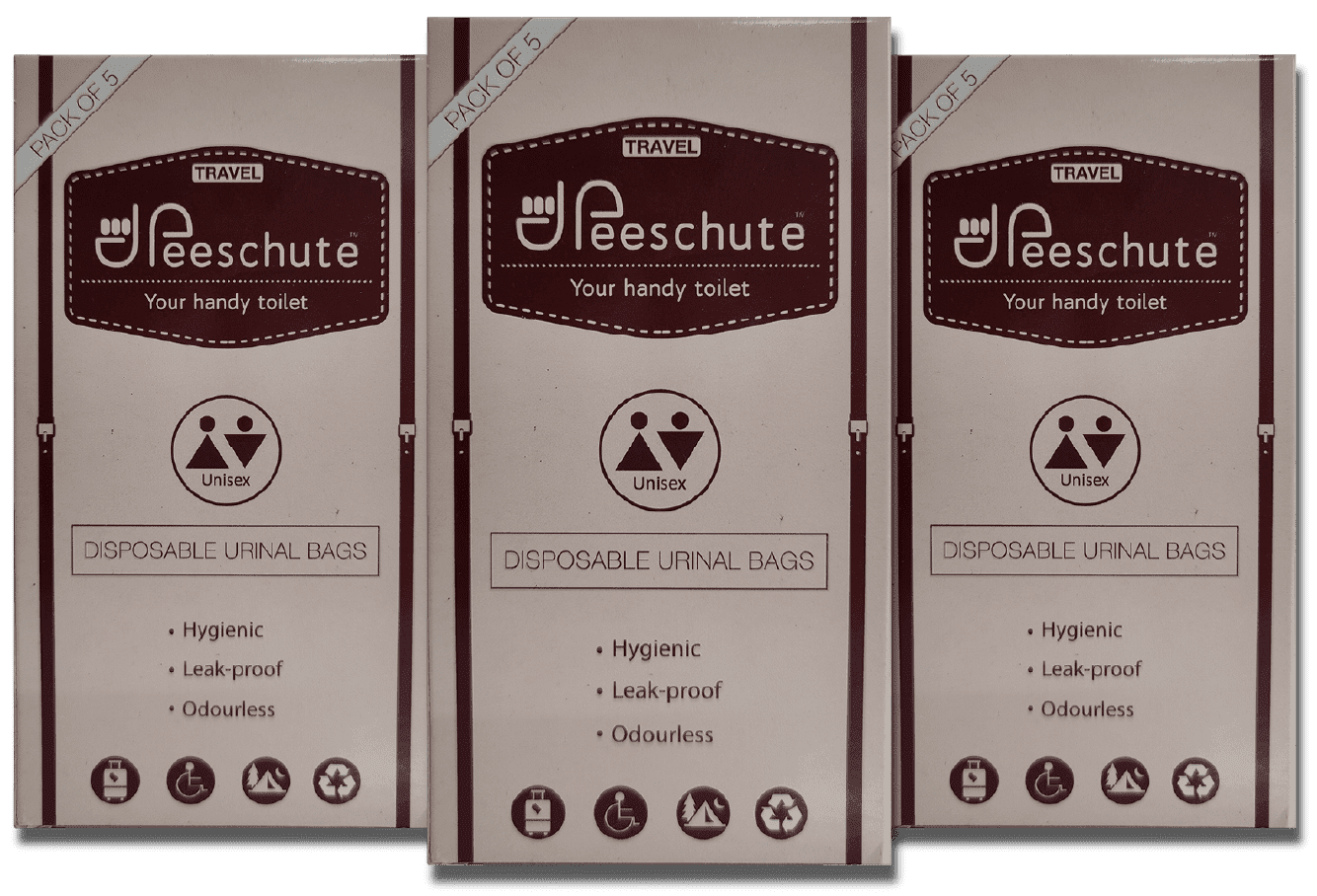 Peeschute Travel-Disposable Pee Bags for travel